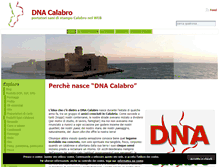 Tablet Screenshot of dnacalabro.com